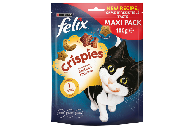 Felix Crispies Beef & Chicken Cat Treats 180g