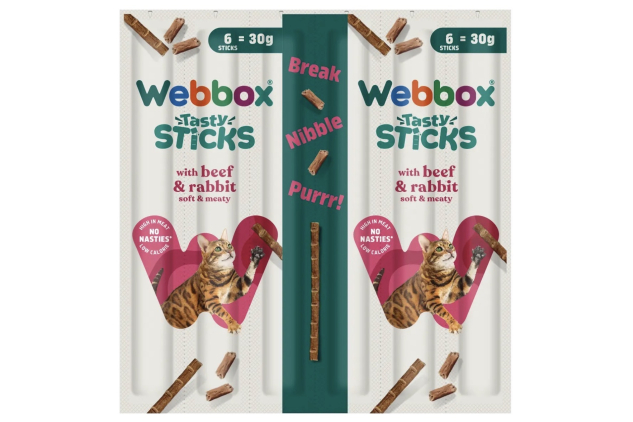 Webbox Beef & Rabbit Tasty Sticks 12 x 30g