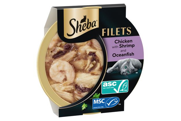 Sheba Filets Chicken, Shrimp & Ocean Fish 64 x 60g