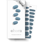 ohora N Washing Jean Semi Cured Gel Nail Strips – Blue 30 Pcs UV Lamp Compatible