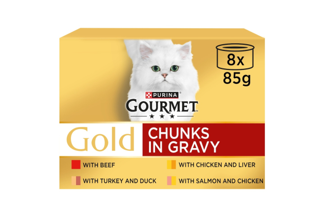 Gourmet Gold Chunks in Gravy Cat Food 8 x 85g