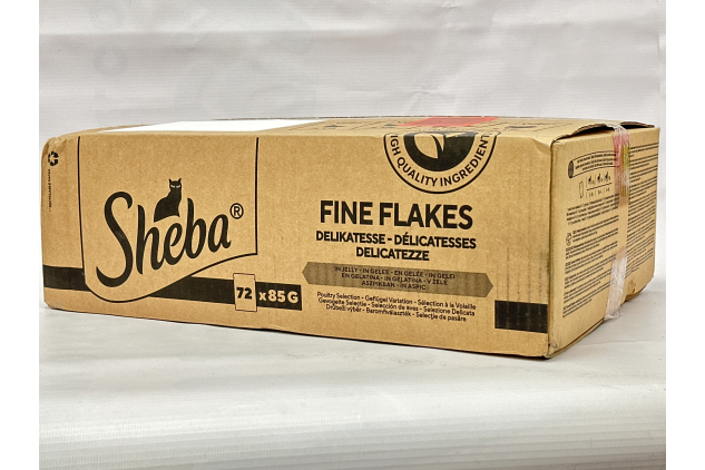 Sheba Fine Flakes Poultry in Jelly 72 x 85g