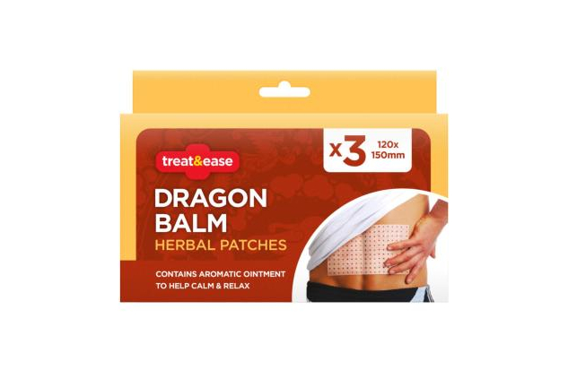 Treat & Ease Dragon Balm Herbal Patches 3 Pack