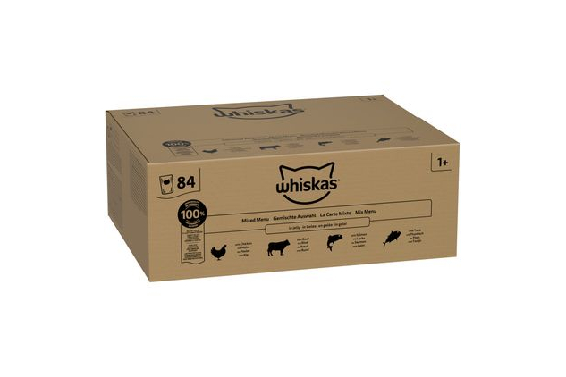 Whiskas 1+ Mixed Menu in Jelly 84 x 85g