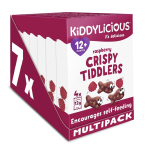 Kiddylicious Raspberry Crispy Tiddlers 4 x 12g