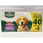 Winalot Meaty Chunks in Gravy Dog Food 40 x 100g