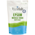 Westlab Epsom Muscle Soak Bath Salt 1kg