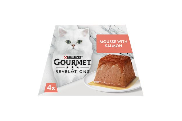 Gourmet Revelations Salmon Mousse Cat Food 4x57g