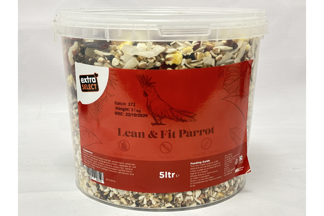 Extra Select Lean & Fit Parrot Food 5 Litre
