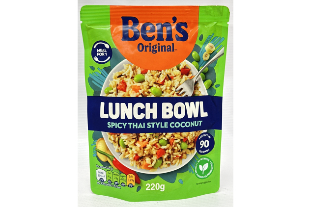 Ben's Original Lunch Bowl Spicy Thai Style Coconut Pouch 220g