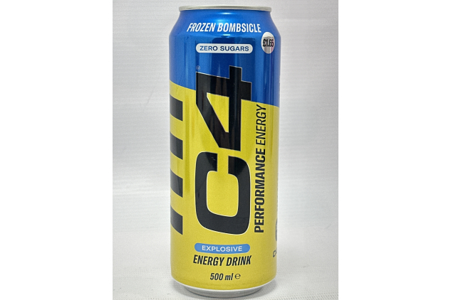 C4 Energy Frozen Bombsicle Zero Sugar 8 x 500ml