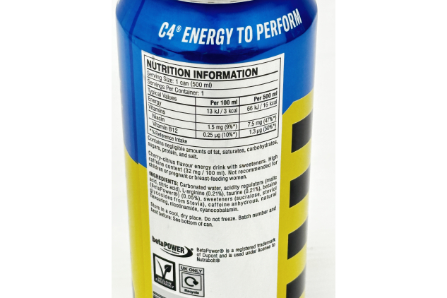 C4 Energy Frozen Bombsicle Zero Sugar 8 x 500ml