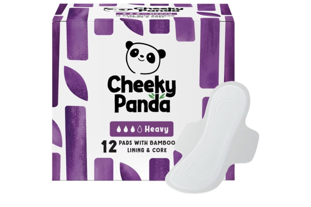 Cheeky Panda Heavy Bamboo Sanitary Pads 12 Pack