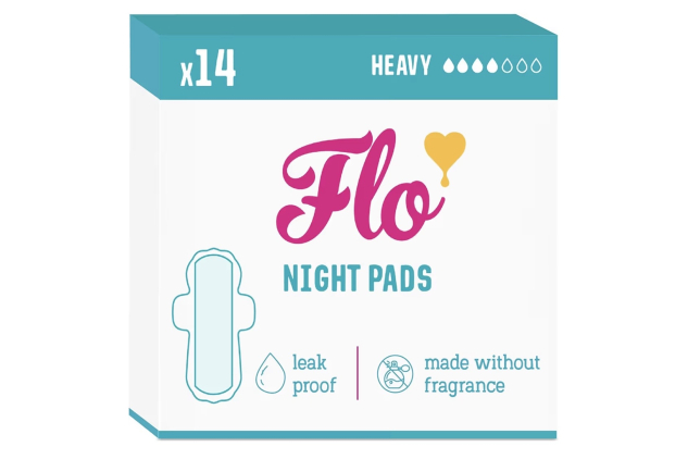 FLO Bamboo Night Pads with Wings 14 Pack