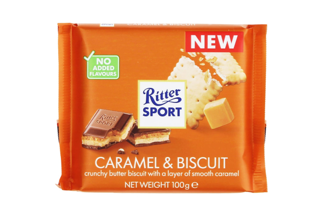 Ritter Sport Caramel & Biscuit Chocolate 100g