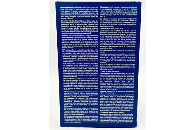 Saline Sinus Rinse Kit – 1 Bottle & 30 Sachets