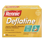 Rennie Deflatine Sugar-Free Mint 36 Tablets