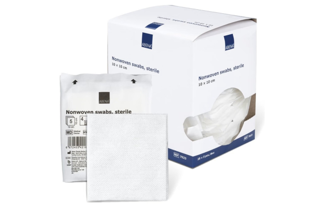 ABENA Sterile Non-Woven Swabs 10cm 125 Pack
