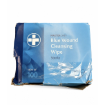 Reliwipe Blue Wound Cleansing Wipes Box of 100