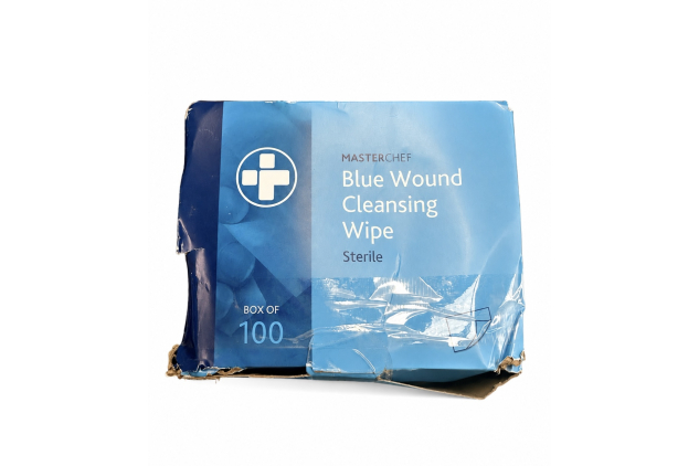Reliwipe Blue Wound Cleansing Wipes Box of 100