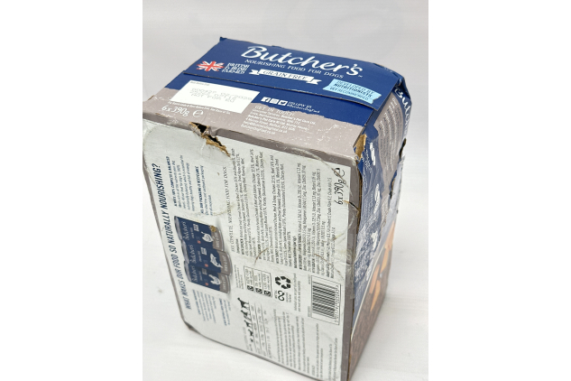 Butcher's Grain Free Joints & Coat Adult Wet Dog Food Tins 6 x 390g | Damaged Outer Box Packaging