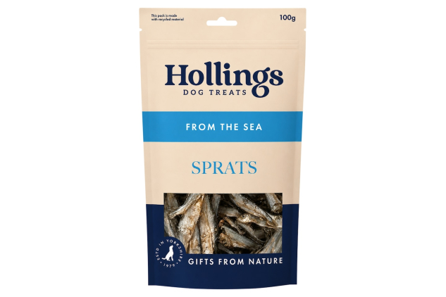 Hollings Sprats Natural Dog Treats 100g