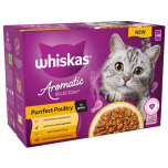 Whiskas 1+ Aromatic Poultry Cat Food 48 x 85g