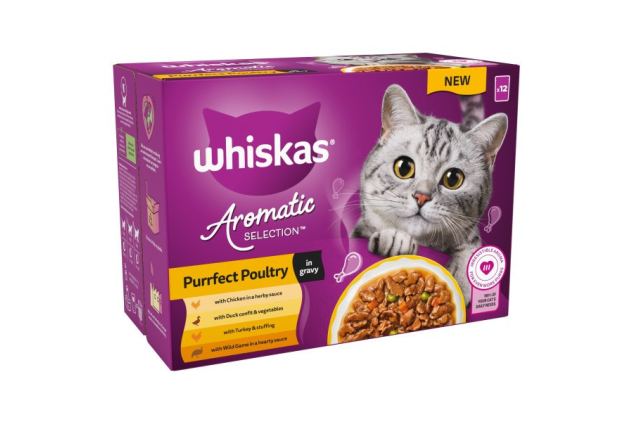 Whiskas 1+ Aromatic Poultry Cat Food 48 x 85g
