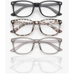 Blue Light Blocking Glasses for Women Men Computer Screen Filter Anti Eyestrain 4 Pack