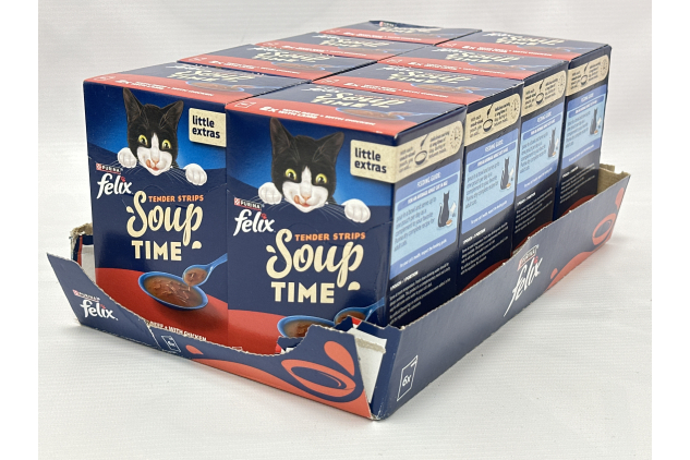 Felix Soup Tender Strips Farm Selection 6 x 48g