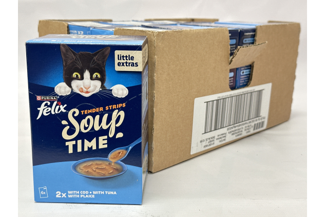 Felix Soup Time Fish Selection Cat Food 6 x 48g