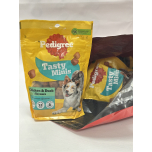 PEDIGREE TASTY MINIS Adult Dog Treats Chicken & Duck Chewy Cubes 130g - Pack of 8