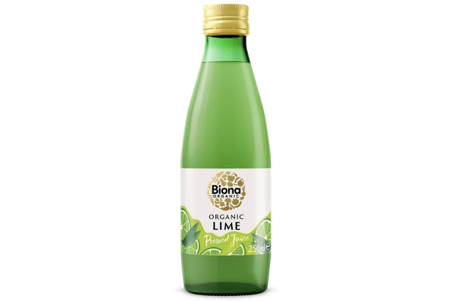 Biona Organic Lime Juice 6 x 250ml – Not from Concentrate, No Added Sugar