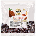 Biona Dark Chocolate Covered Brazil Nuts 80g