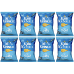 Kettle Krinkle Lightly Salted Ridged Potato Crisps 8 x 130g – Sea Salt