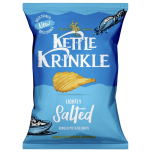 Kettle Krinkle Lightly Salted Ridged Potato Crisps 8 x 130g – Sea Salt