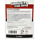 Chemical Trade - Professional Machine Glass Wash 5L, Crystal-Clear Stain-Free Glass Cleaner for Commercial Dishwashers, Eliminate Watermarks, Fast-Drying Formula