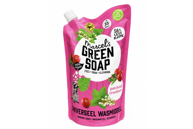 Marcel’s Green Soap Patchouli Cranberry Laundry Detergent Washing Liquid 1 Litre