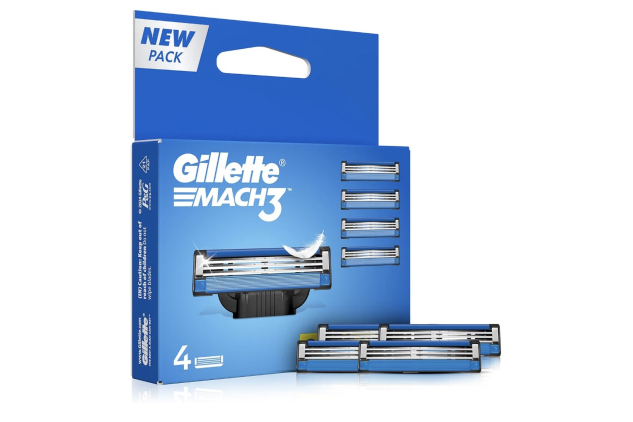 Gillette Mach3 Razor Blade Refills 4 Pack