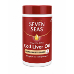 Seven Seas Cod Liver Oil Maximum Strength Omega-3 + Vitamin D 60 Capsules