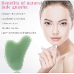 Yellow Resin Gua Sha Facial Massage Tool – Heart Shaped Face, Neck & Body Massage Board
