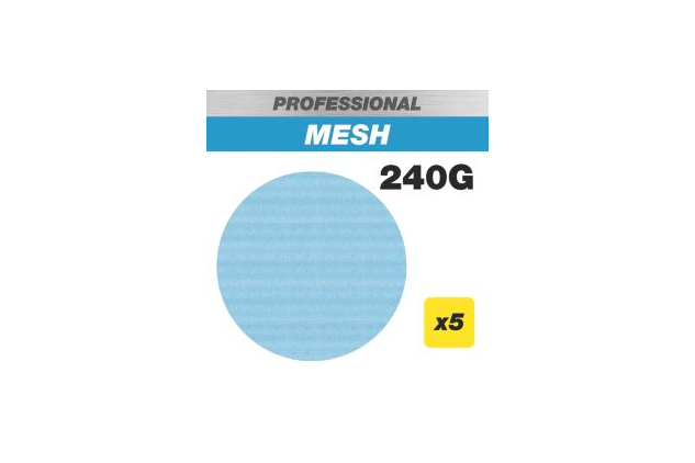 Trend 225mm 240 Grit Mesh Sanding Discs 5 Pack