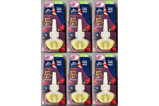 Glade Plug-In Air Freshener Refills Berry Festive Kiss 20ml – Pack of 6