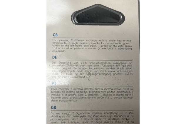Avidsen 104258 Wired Gate & Garage Door Key Switch with 3 Keys