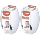 Bolsius Oval White Ceramic Wax Burners 2 Pack