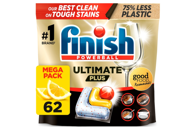 Finish Ultimate Plus Lemon Dishwasher Tablets 62 Pack
