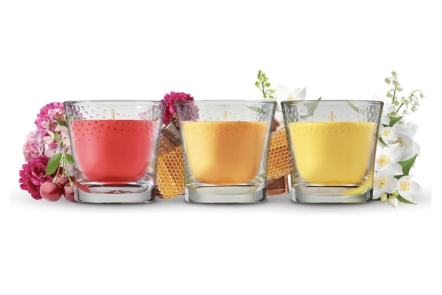 Glade x Emily in Paris Scented Candle Collection – 3 x 112g – Soirée de Scandal, Bonjour les Bois & Jardin des Secrets