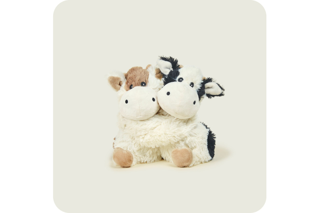 Warmies Warm Hugs Cows Microwaveable Toys Pair