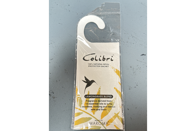 Colibri Anti-Moth Hanging Sachet – Natural Botanical Oil Fragrance for Wardrobes, Drawers & Clothing Storage