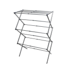 3 Tier Expandable Clothes Airer, 7.5 Metres of Drying Space, Lightweight, Compact, Folds Away for Convenient Storage, Cool Grey, Steel, One Size | Opened Outer Box - Unused Item